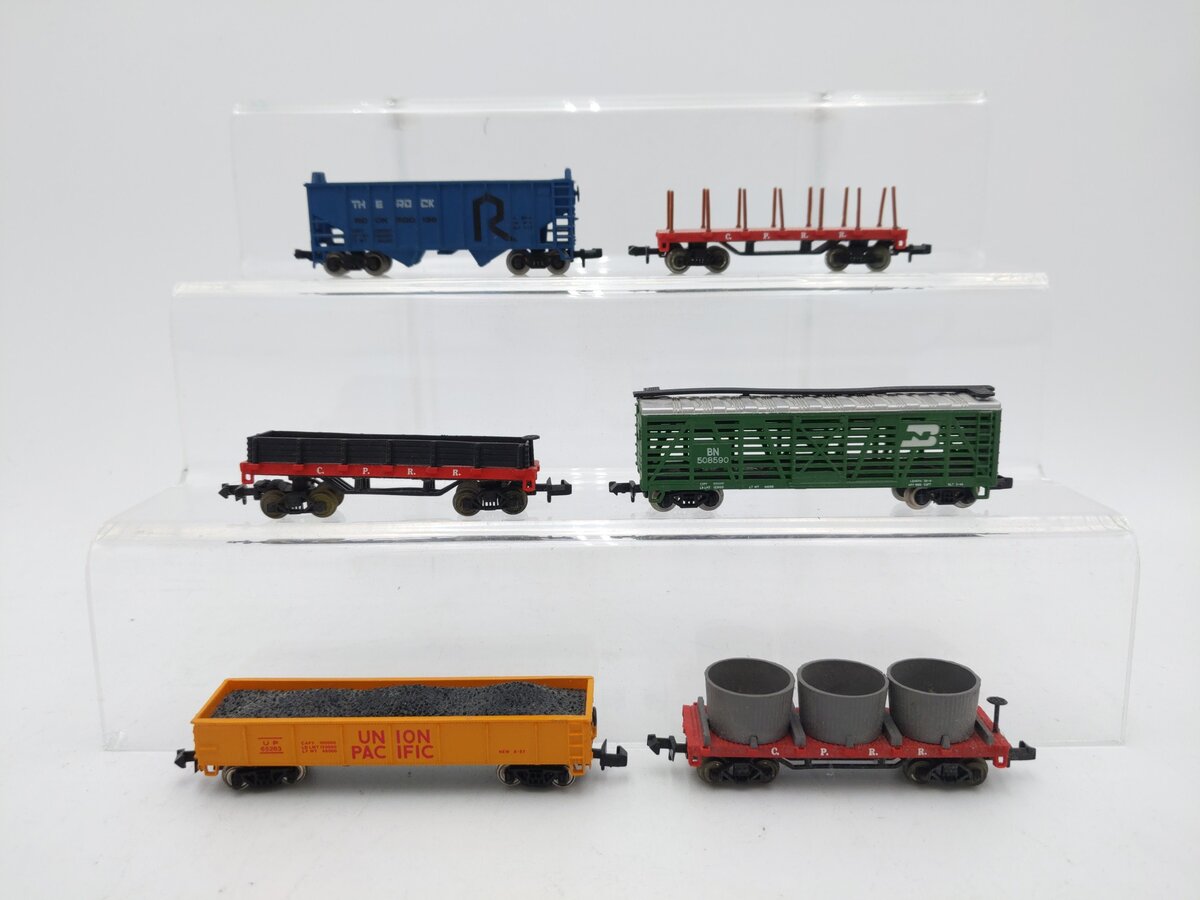 Bachmann N Scale Assorted Freight Cars [6] EX