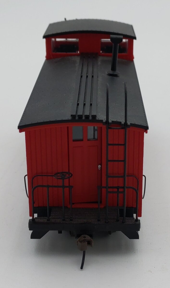 Bachmann 26796 On30 No Lettering Side-Door Wooden Caboose w/Interior Light (Red) LN/Box