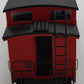 Bachmann 26796 On30 No Lettering Side-Door Wooden Caboose w/Interior Light (Red) LN/Box