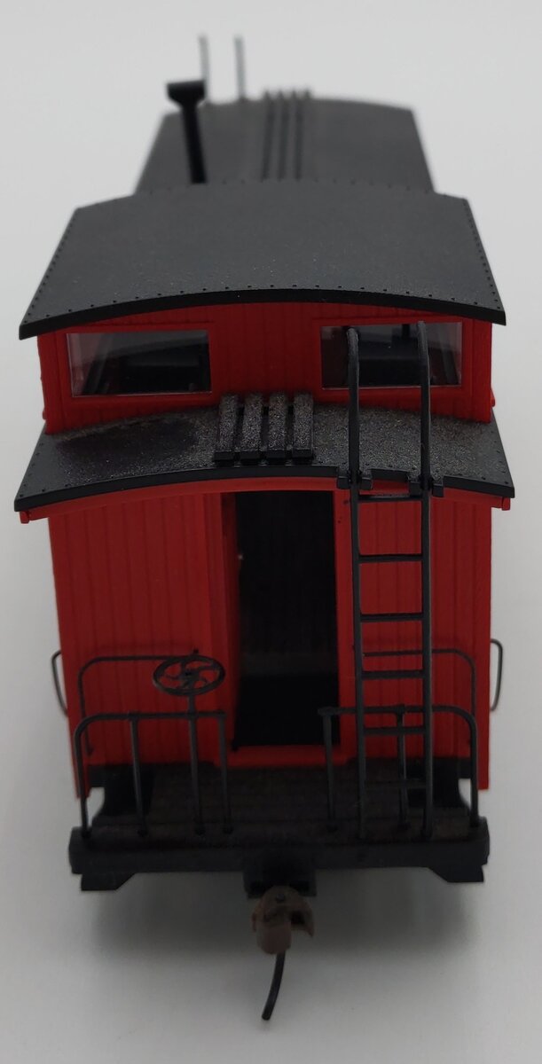 Bachmann 26796 On30 No Lettering Side-Door Wooden Caboose w/Interior Light (Red) LN/Box