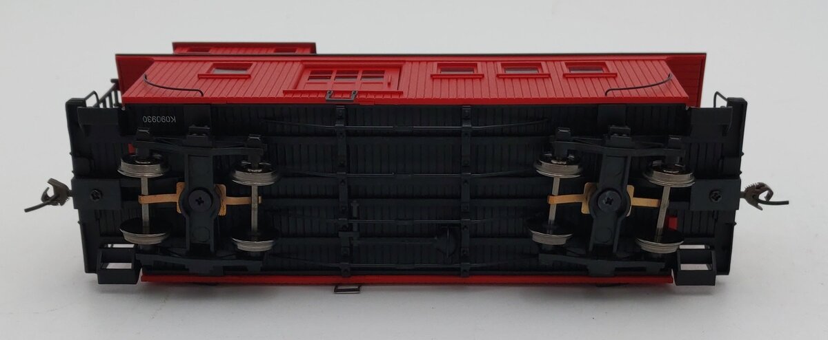 Bachmann 26796 On30 No Lettering Side-Door Wooden Caboose w/Interior Light (Red) LN/Box
