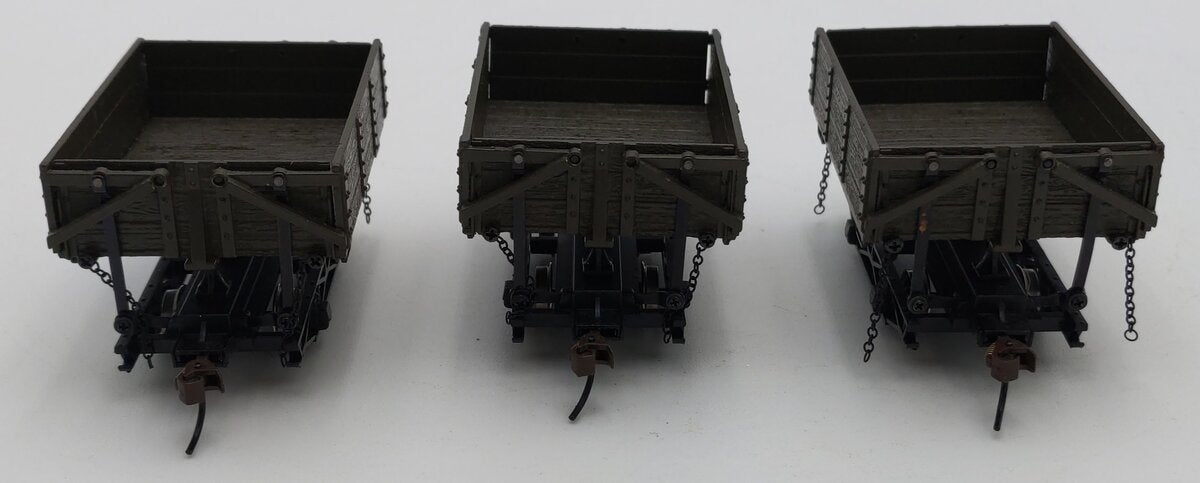 Bachmann 29804 On30 Green Wood Side-Dump Car (Set of 3) LN/Box