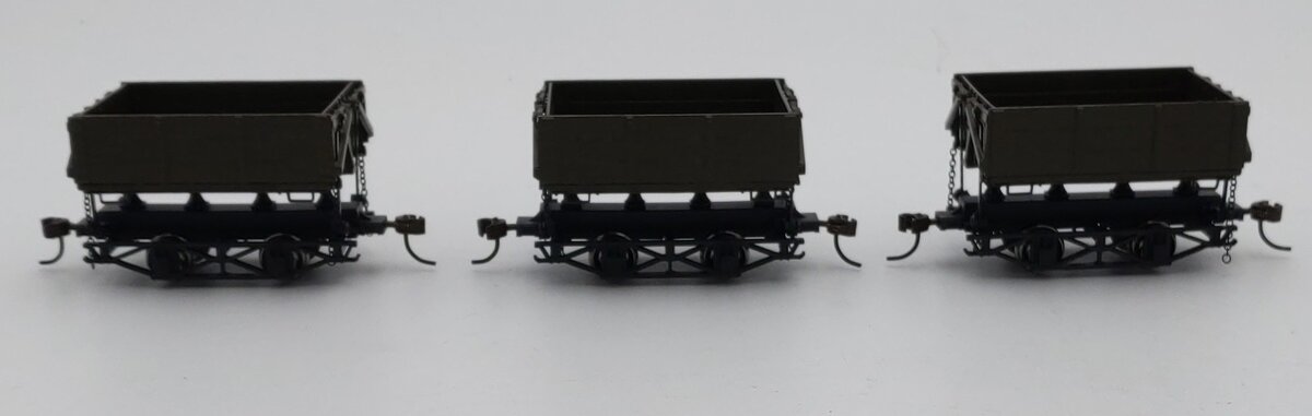 Bachmann 29804 On30 Green Wood Side-Dump Car (Set of 3) LN/Box