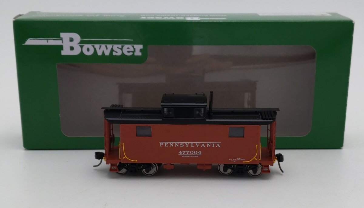 Bowser 43357 HO PRR Early Eastern Region PRR N5 Caboose Ready to Run #477004 LN/Box