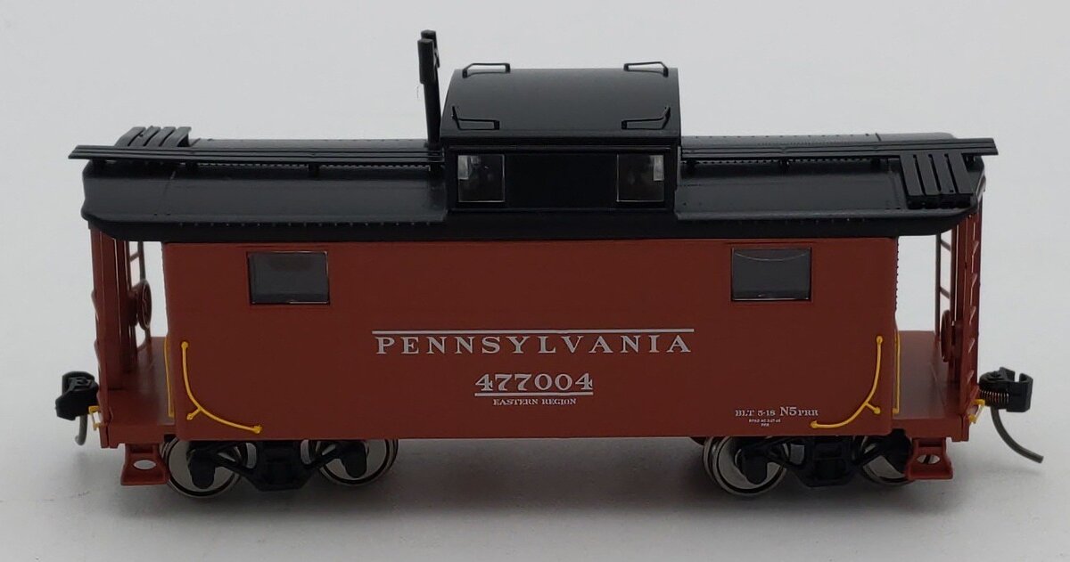 Bowser 43357 HO PRR Early Eastern Region PRR N5 Caboose Ready to Run #477004 LN/Box