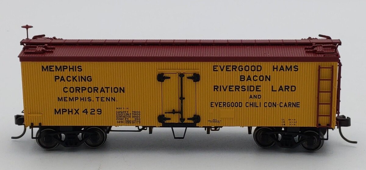 Atlas 20007197 HO Memphis Packing Corporation 36' Wood Reefer #429 LN/Box