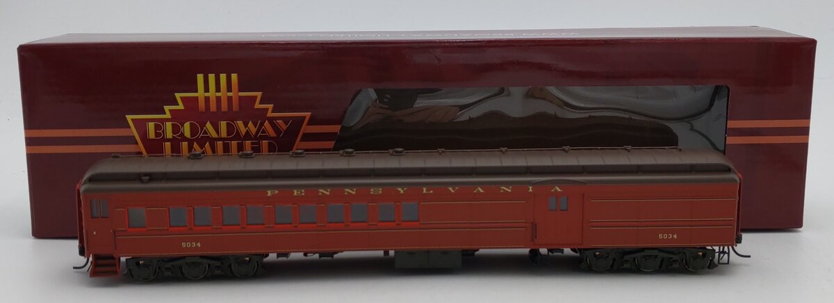 Broadway Limited 8980 HO Pennsylvania PB70 Coach-Baggage Combine #5034 LN/Box