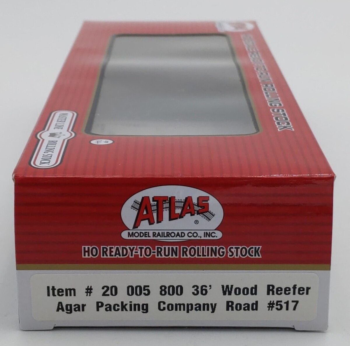 Atlas 20005800 HO Scale Agar Packing Company 36' Wood Reefer Car #517 LN/Box