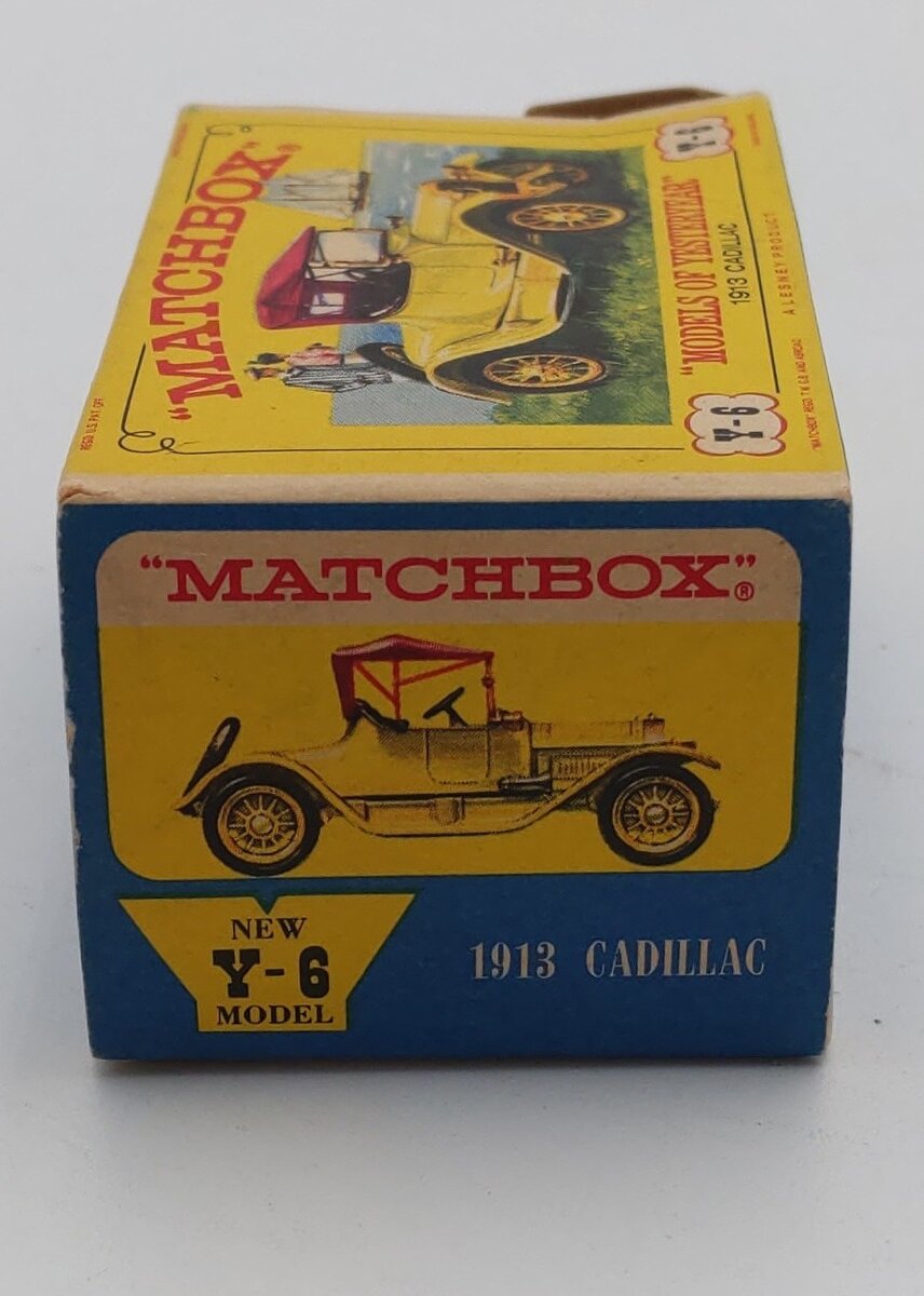 Matchbox Y-6 1:48 Models of Yesteryear Gold 1913 Cadillac Metal & Plastic Parts EX/Box