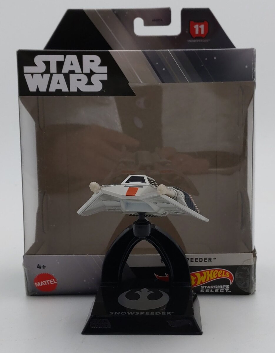 Mattel HHR25 1:50 Hot Wheels Star Wars Starship Select Snowspeeder w/ Stand LN/Box