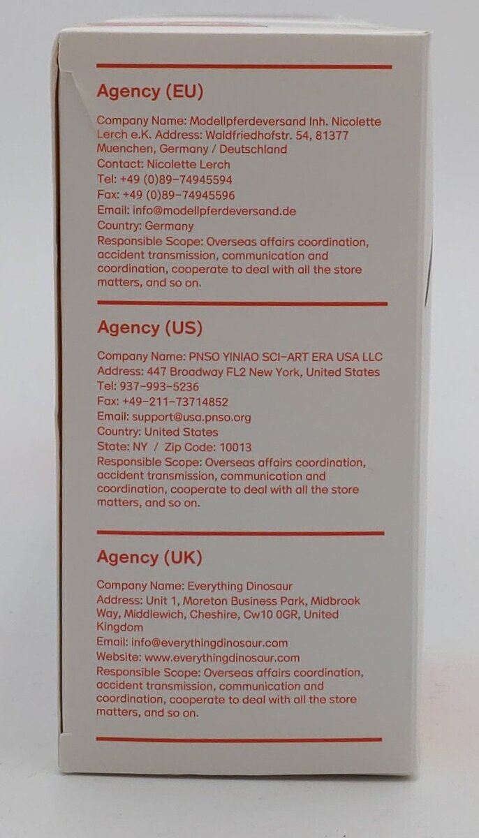 PNSO 45 1:35 Paul the Allosaurus w/ Poster & Booklet EX/Box