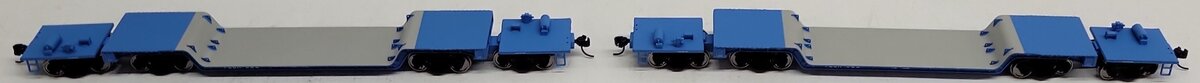 Walthers 932-240903 HO WECX Gold 81' 4-Truck Depressed Center Flatcar (Set of 2) EX/Box