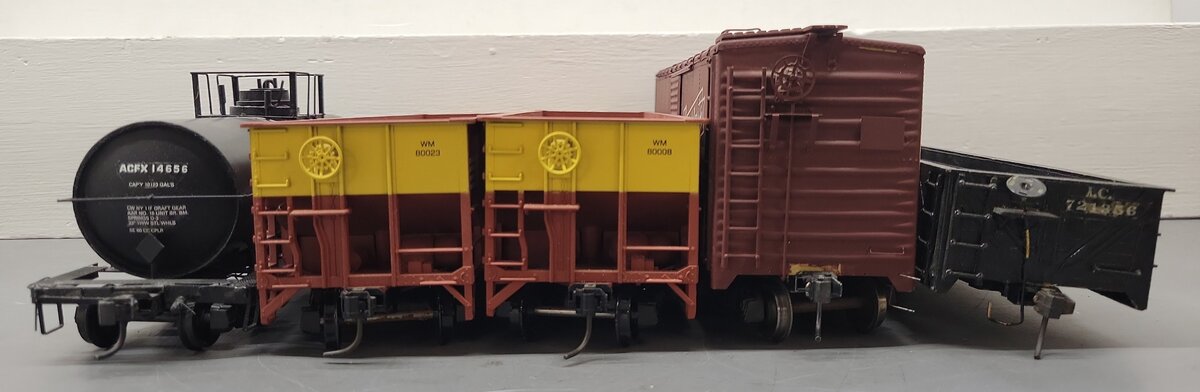 O Scale CUSTOM Assorted Freight Cars: #80008, #80023, #8746 [5] (2-Rail)