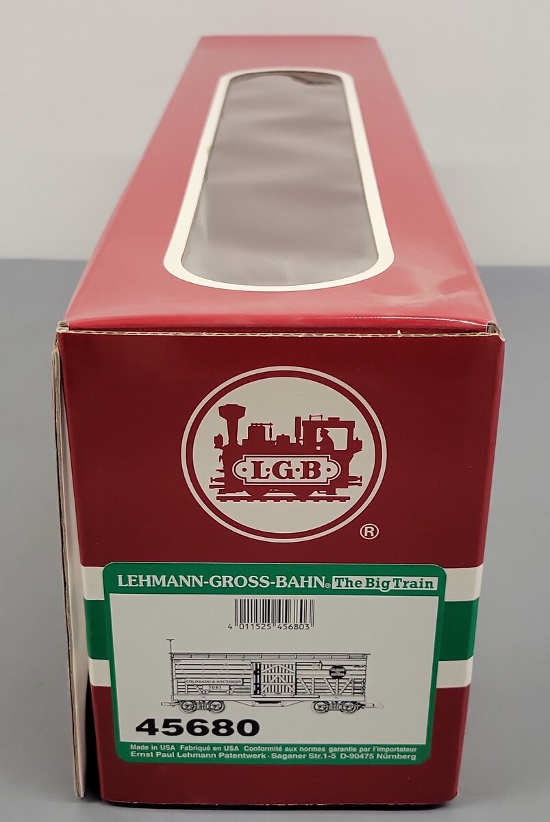 LGB 45680 G Scale Colorado & Southern Stock Car EX/Box