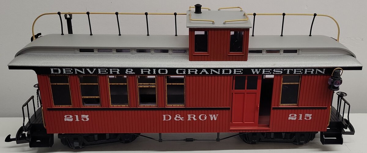 LGB 40755 G Gauge D&RGW Combine Car #215 EX