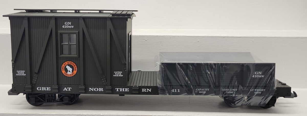 USA Trains R1879 G Scale Great Northern Crane Tender LN/Box