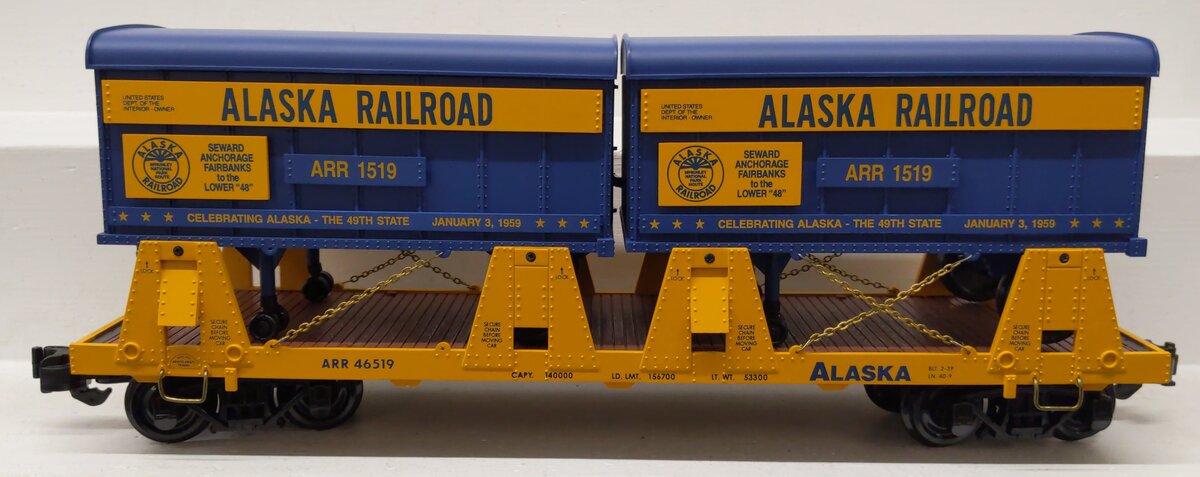 Aristo-Craft 46519 G Scale Alaska Railroad Piggyback Car EX/Box