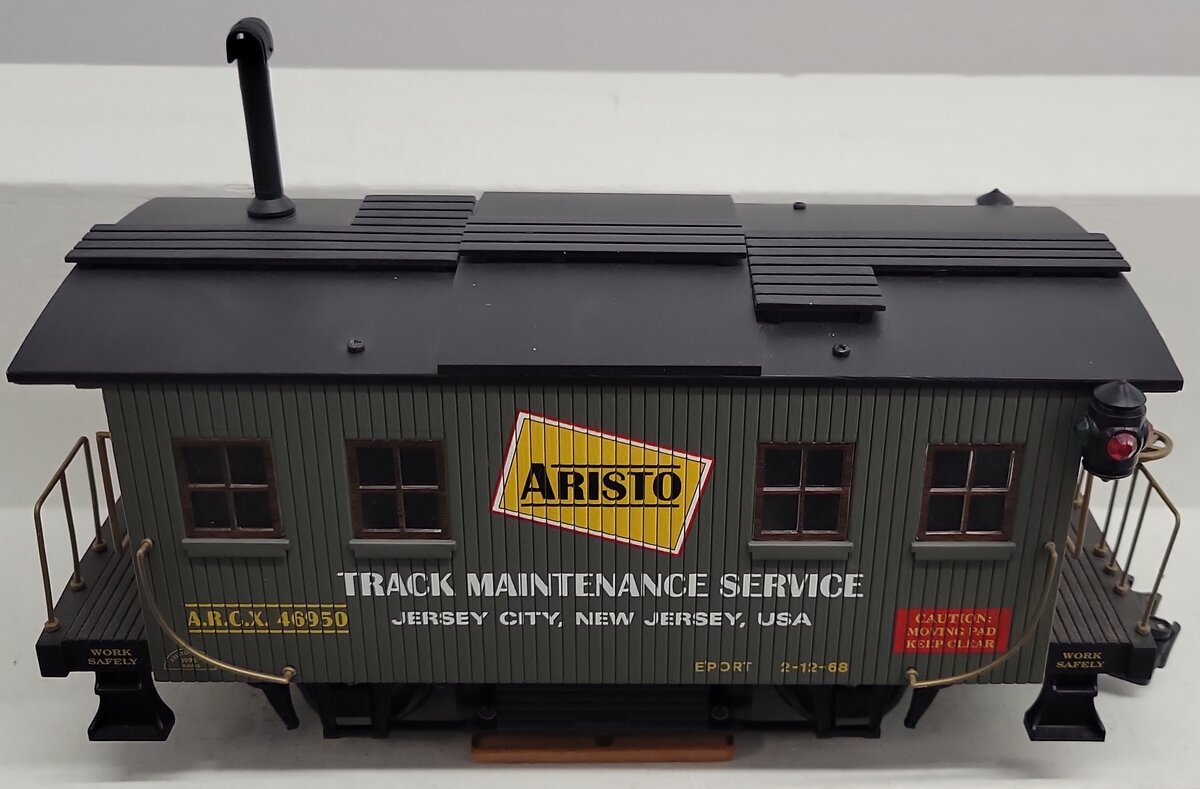 Aristo-Craft 46950 G Track Maint. Service Car/Track Cleaning Car - Metal Wheels EX/Box