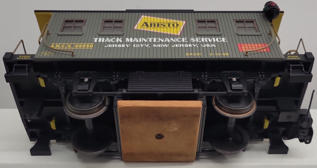 Aristo-Craft 46950 G Track Maint. Service Car/Track Cleaning Car - Metal Wheels EX/Box