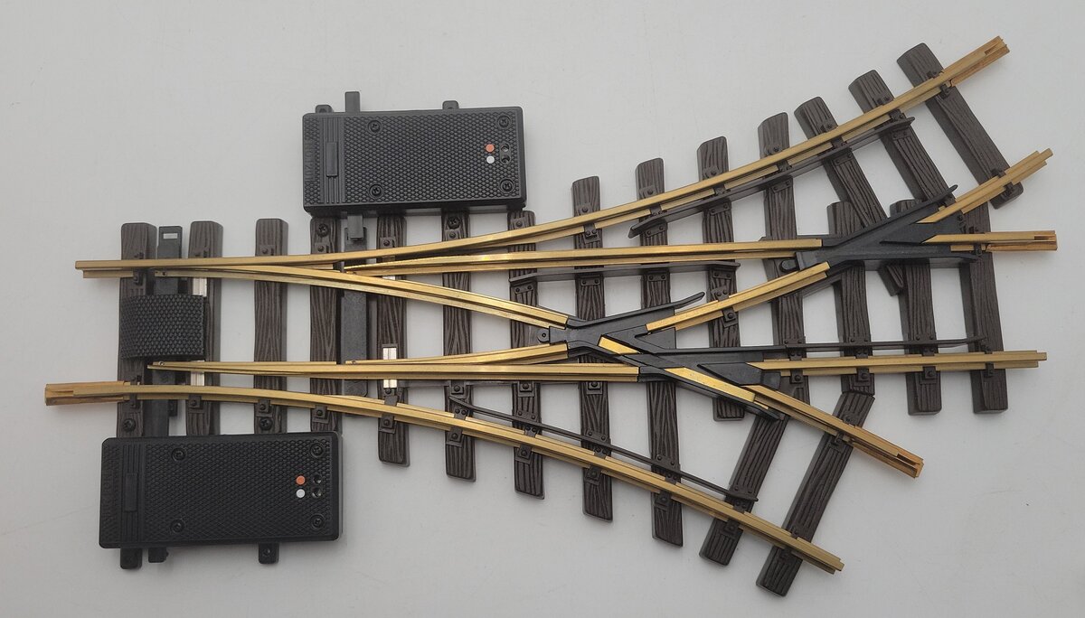 LGB 12360 G Gauge R1 30° Electric 3-Way Switch Turnout EX/Box