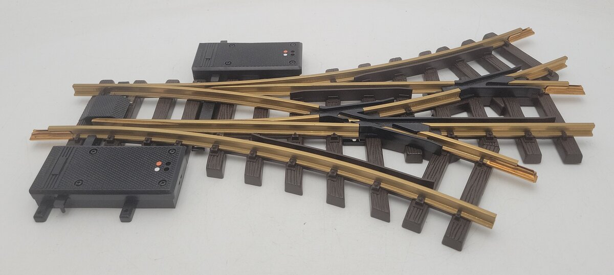 LGB 12360 G Gauge R1 30° Electric 3-Way Switch Turnout EX/Box