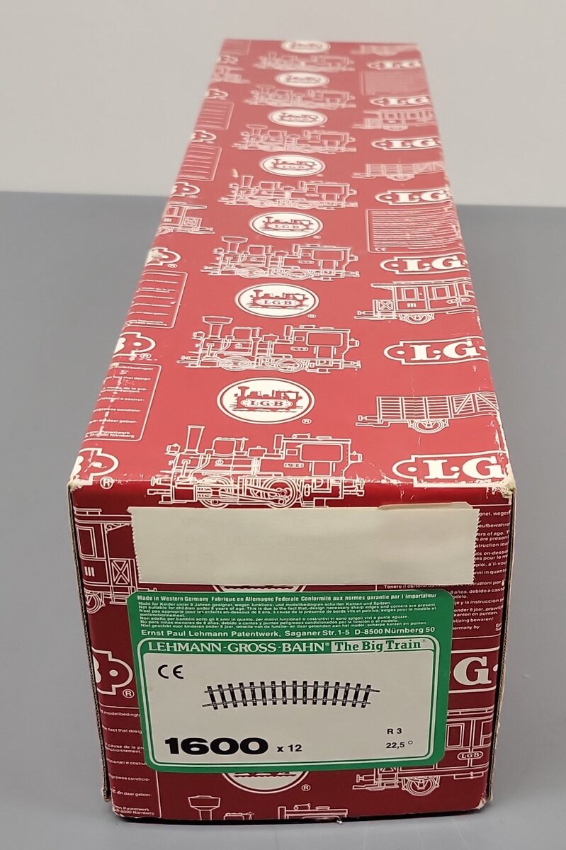 LGB 1600 G Scale Curved Track Sections [12] VG/Box