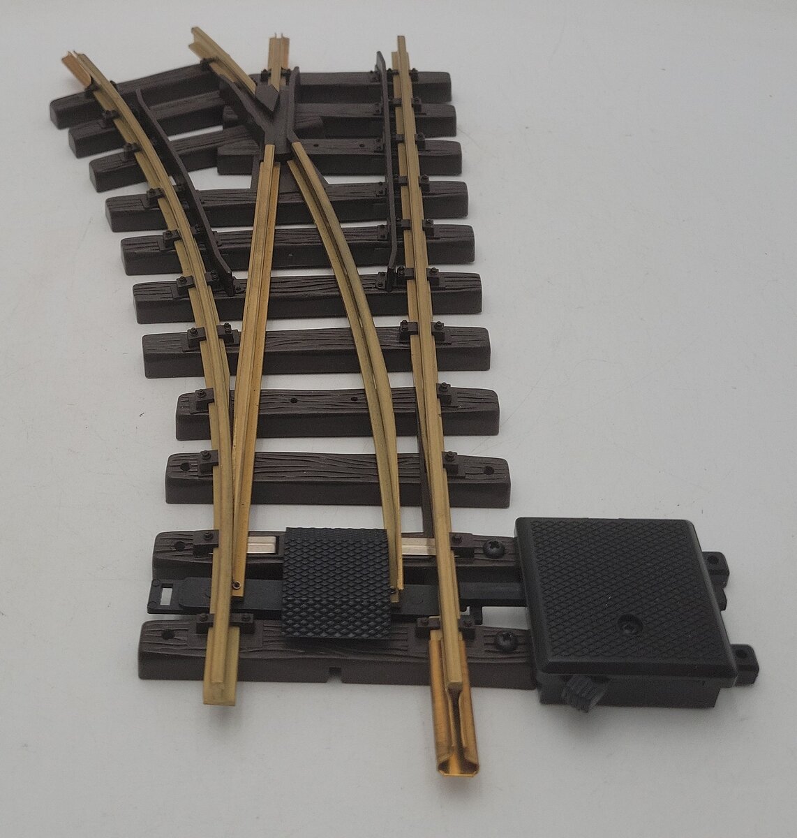 LGB 12100 G Gauge Brass 30° Left Hand Manual Switch Turnout EX/Box