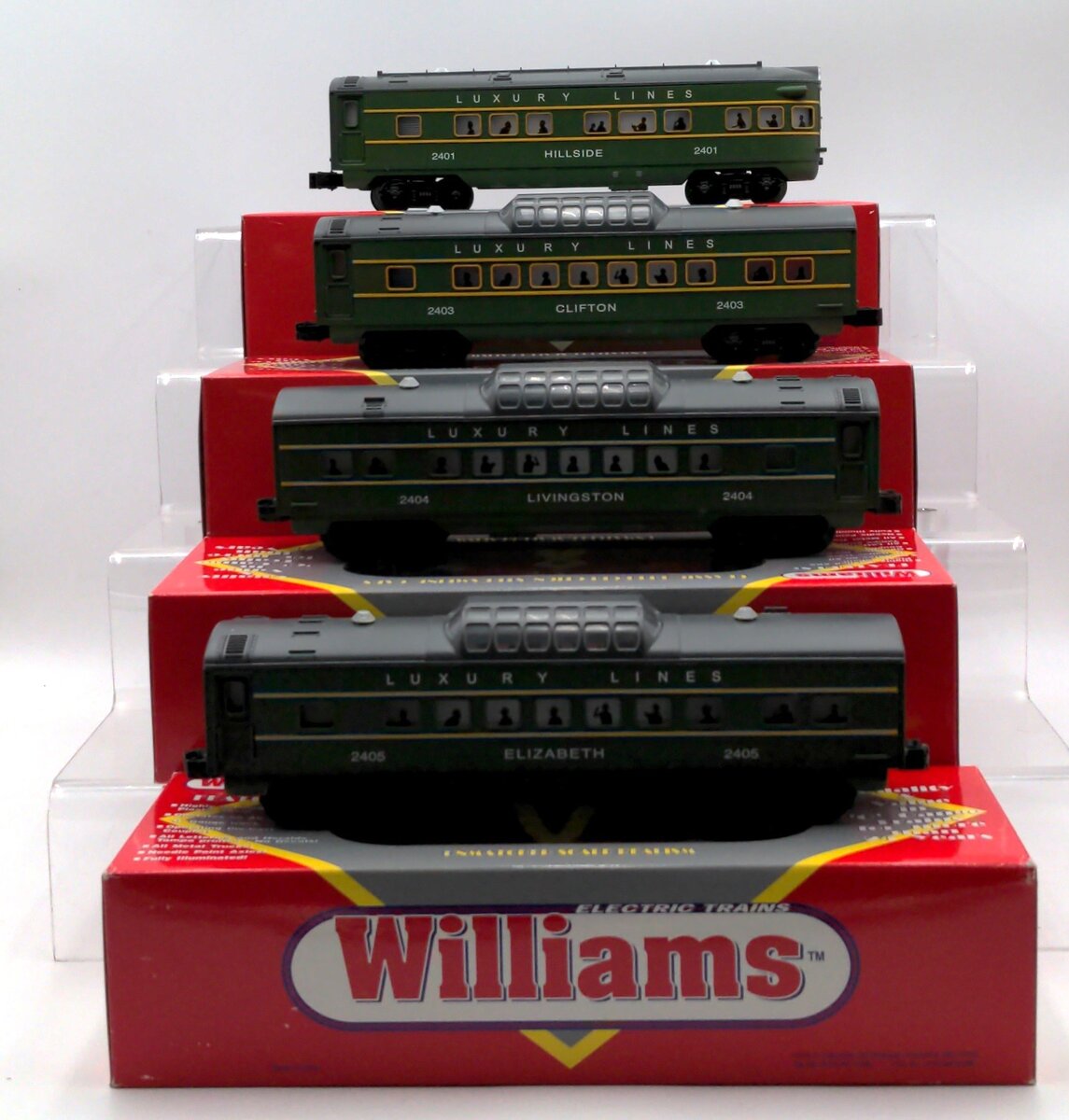 Williams O 02710 Luxury Lines O-27 Streamliners (4-Car Set) NIB