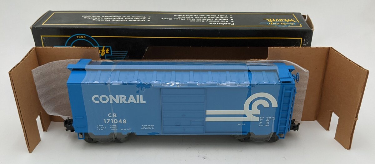 Weaver 171048 O Gauge Conrail Boxcar #171048 (3 Rail) LN/Box