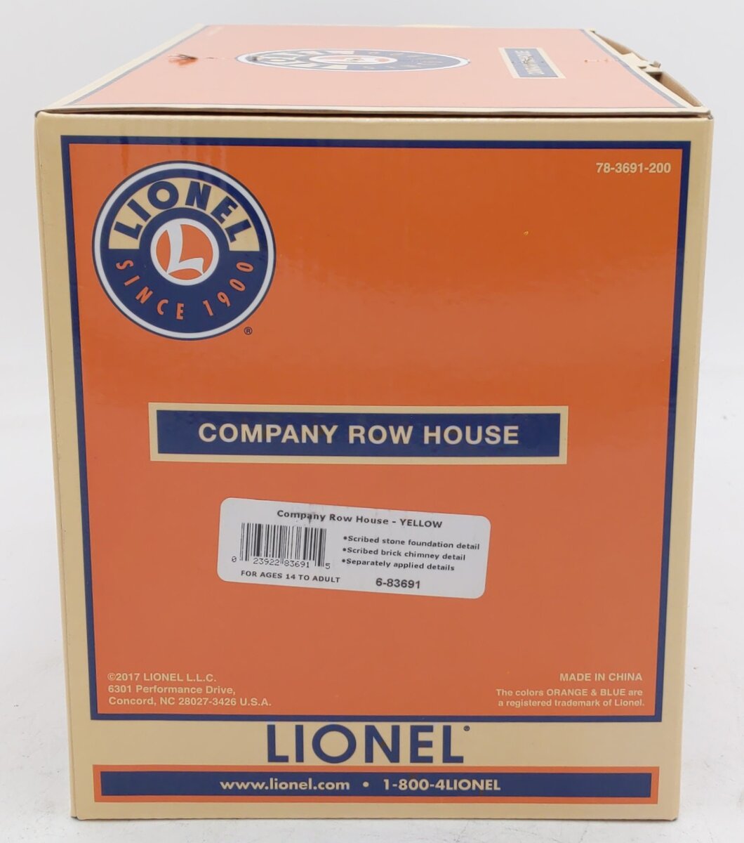 Lionel 6-83691 O Scale Company Row House (Yellow) EX/Box