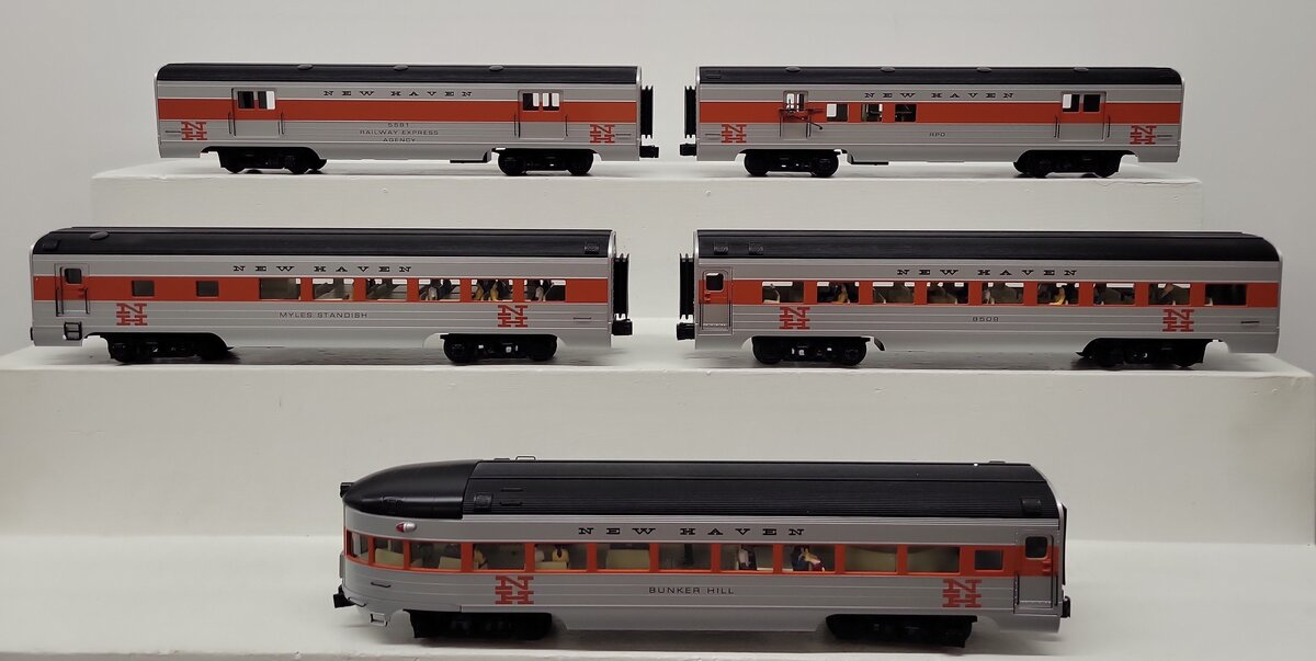 K-Line K4649A O New Haven 15" Aluminum Passenger Cars (Set of 5) EX/Box