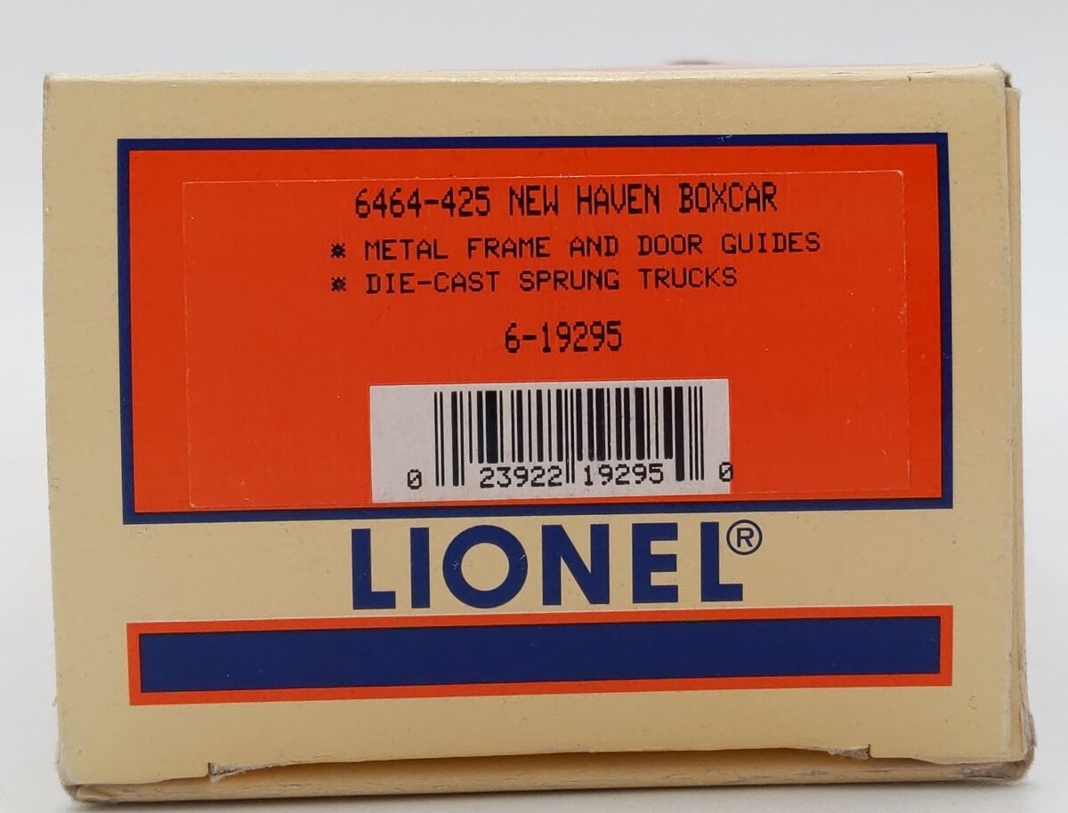 Lionel 6-19295 O Gauge New Haven Series VI Boxcar #6464-425 LN/Box
