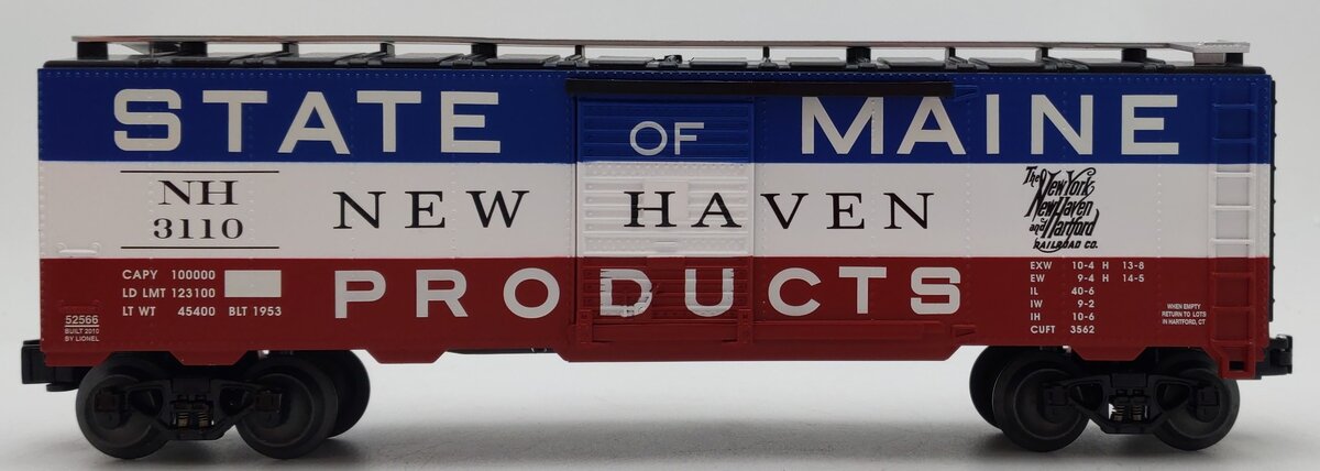 Lionel 6-52566 O Gauge LOTS 2010 Convention "State Of Maine" Boxcar #3110 LN/Box