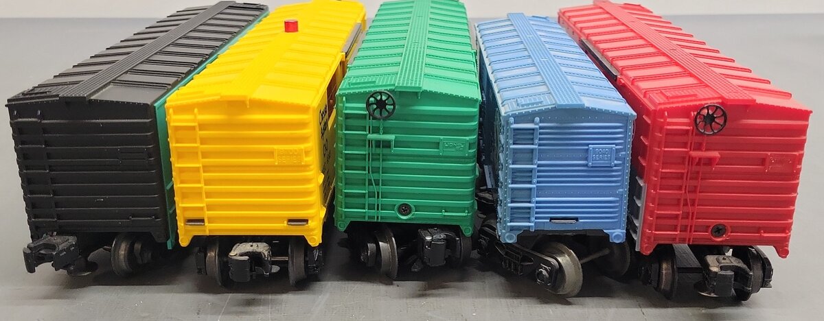 Lionel & Industrial O Freight Cars: 6-9740, 6-16222, 6-9716, 6-9754, 180195 [5] VG/Box