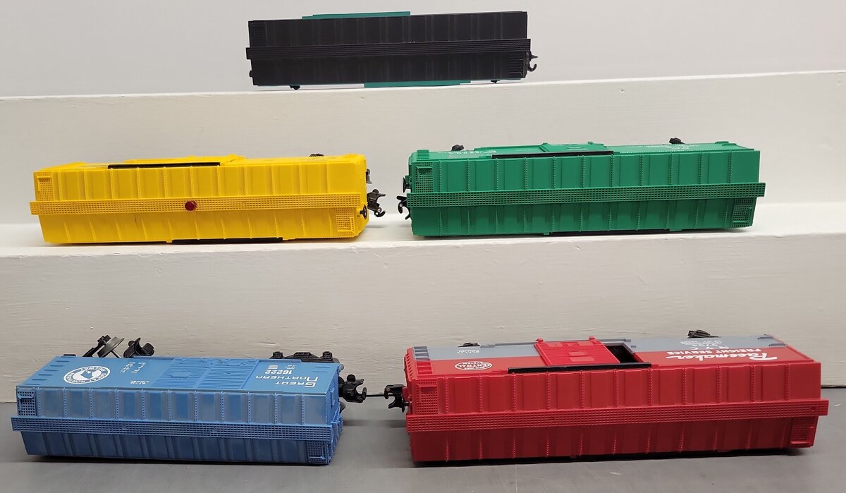 Lionel & Industrial O Freight Cars: 6-9740, 6-16222, 6-9716, 6-9754, 180195 [5] VG/Box