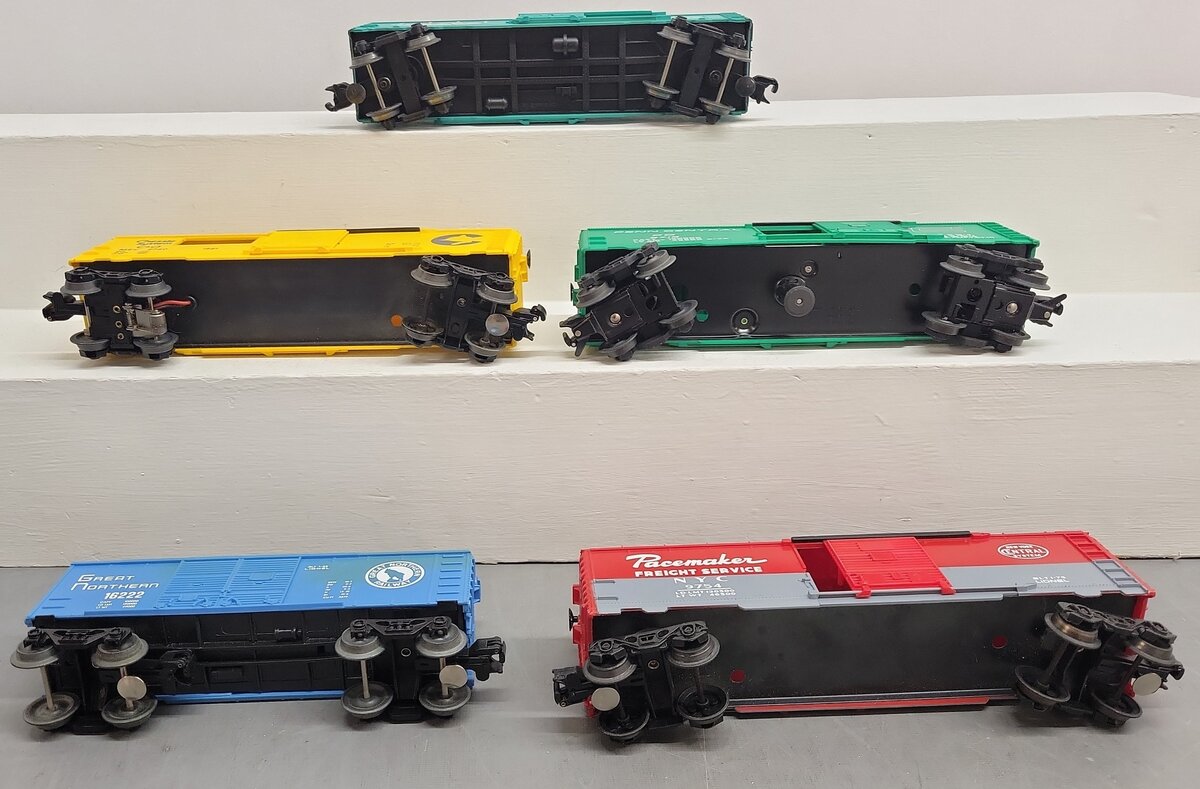 Lionel & Industrial O Freight Cars: 6-9740, 6-16222, 6-9716, 6-9754, 180195 [5] VG/Box