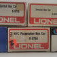 Lionel & Industrial O Freight Cars: 6-9740, 6-16222, 6-9716, 6-9754, 180195 [5] VG/Box