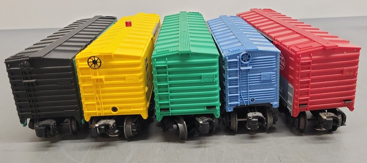 Lionel & Industrial O Freight Cars: 6-9740, 6-16222, 6-9716, 6-9754, 180195 [5] VG/Box