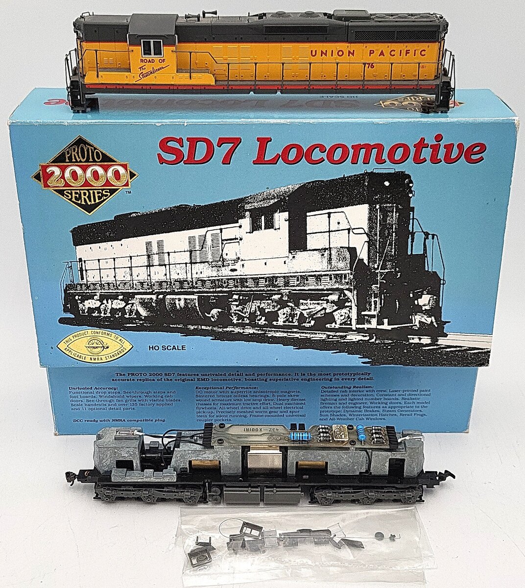 Proto 2000 8099 HO Scale Union Pacific SD-7 Diesel Locomotive #776 w/DB EX/Box