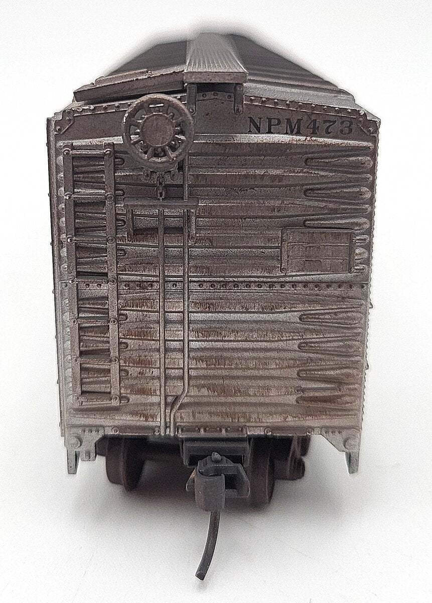 Athearn 7551 HO Scale 50' ss Northern Pacific Reefer #473 - Custom Weathered/Box