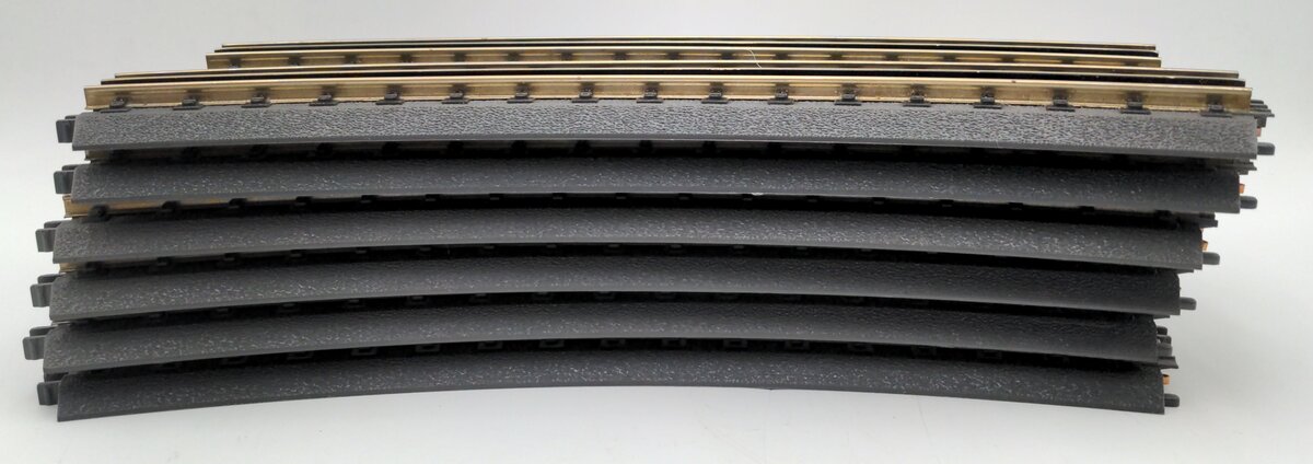 MTH 40-1057-2 RealTrax O-54 Half Curve Track (Set of 12) EX