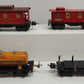 Lionel Vintage O Prewar Freight Cars: 2657, 1682, 3651, 1680 [4] VG