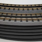 MTH 40-1042 O Gauge RealTrax O42 Curved Solid Rail Track Sections (12) EX