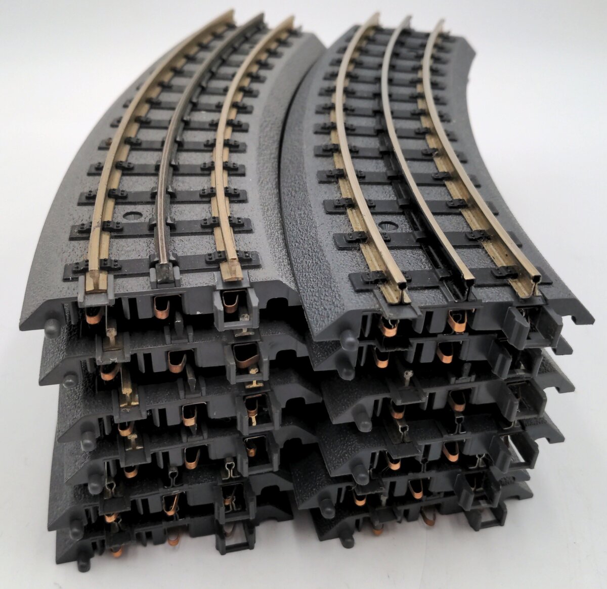 MTH 40-1042 O Gauge RealTrax O42 Curved Solid Rail Track Sections (12) EX
