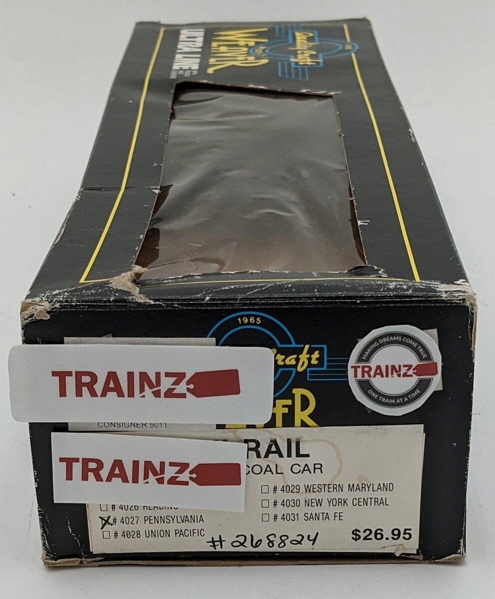 Weaver 268824 O Scale Pennsylvania 3 Bay Hopper #268824 LN/Box