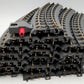MTH 40-1042 O Gauge RealTrax O42 Curved Solid Rail Track Sections (18) EX