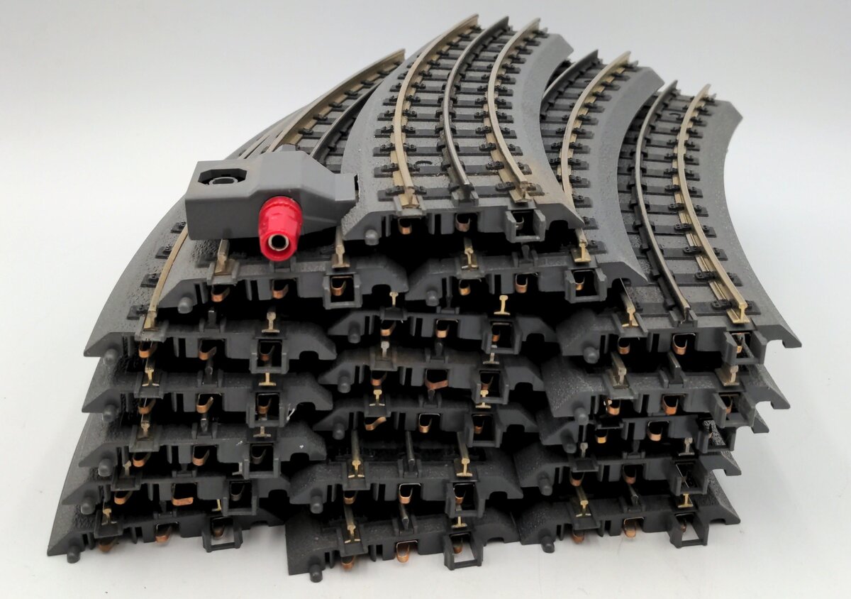 MTH 40-1042 O Gauge RealTrax O42 Curved Solid Rail Track Sections (18) EX