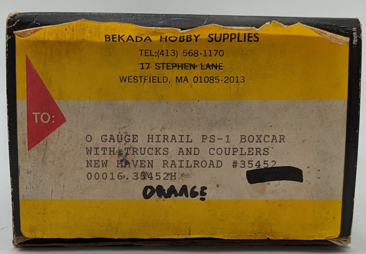 Weaver 35452 O Gauge New Haven Boxcar #35452/Box