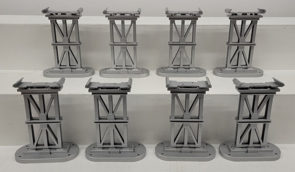 MTH 40-1047 O Silver Elevated Subway Trestle Set EX