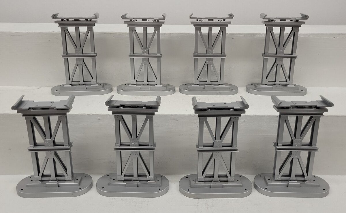 MTH 40-1047 O Silver Elevated Subway Trestle Set EX